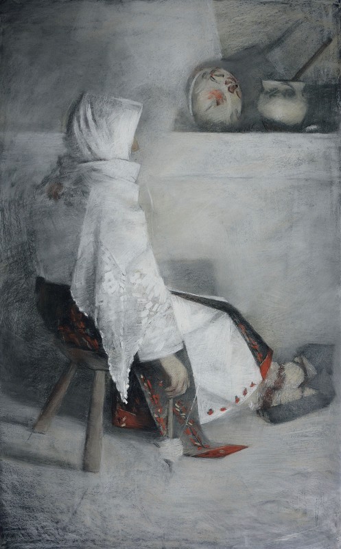 "Figură în național" by Vlada Cibuc, 2017
