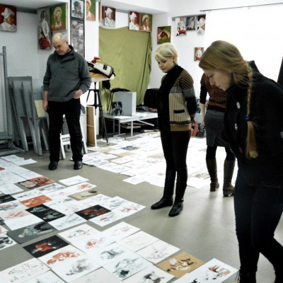 Nicoleta Stati at Ziua schițelor și studiilor la Liceul Academic de Arte Plastice Igor VIERU