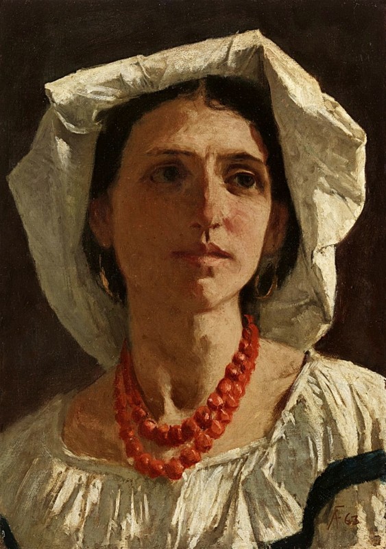 "Painting. Portrait" by Johann Anselm Feuerbach