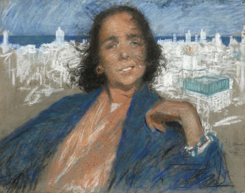 "Painting. Figure" by Lucien Lévy-Dhurmer