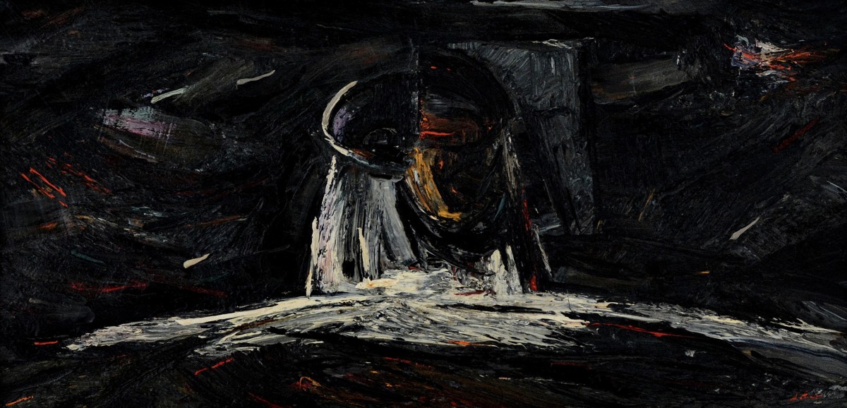 "Turkmenistan" by Анатол Гимпу, 1999, 420x840mm, масло / холст