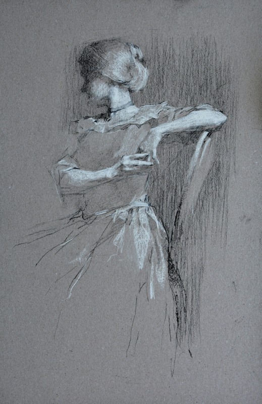 "Figură" by Maxim Romaniuc, 2017, 600x400mm, Russian sauce pe hârtie