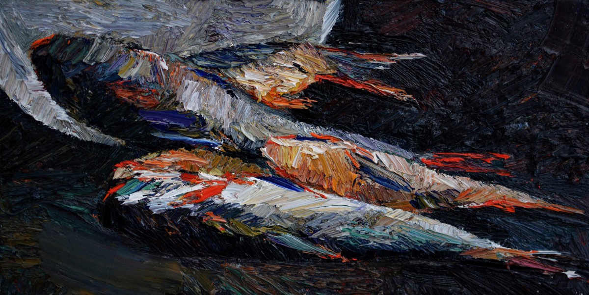 "Painting. Etude. Long term" by Vlada Cibuc, 200x400mm, oil on canvas