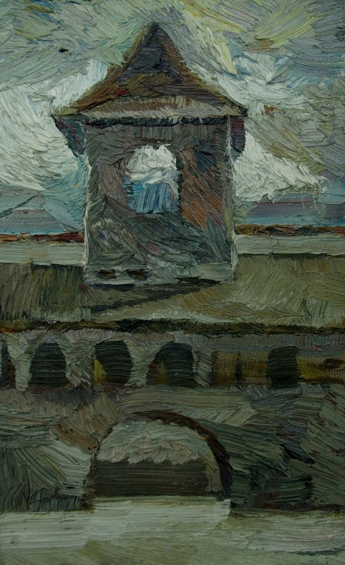 "Studiu" by Cristina Dragoi, 2013, oil on canvas
