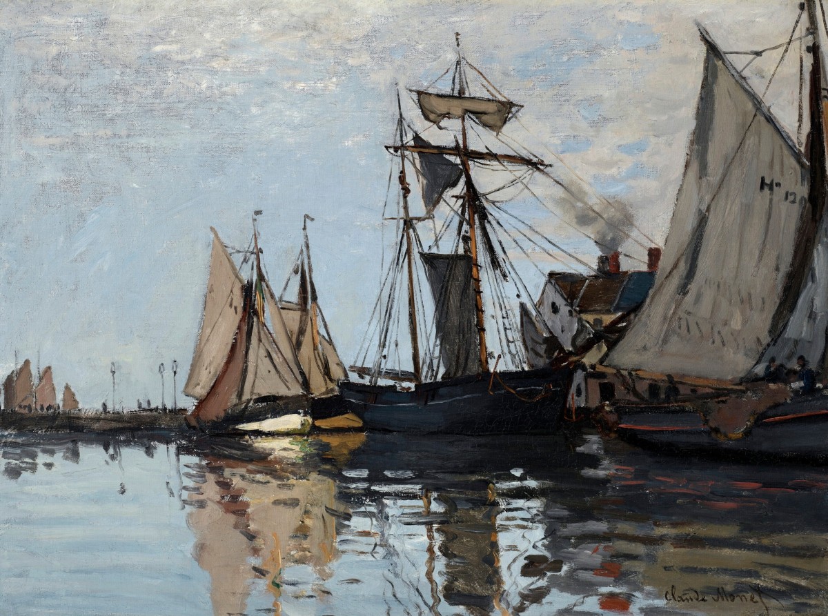 "Pictură. Peisaj maritim" by Claude Monet