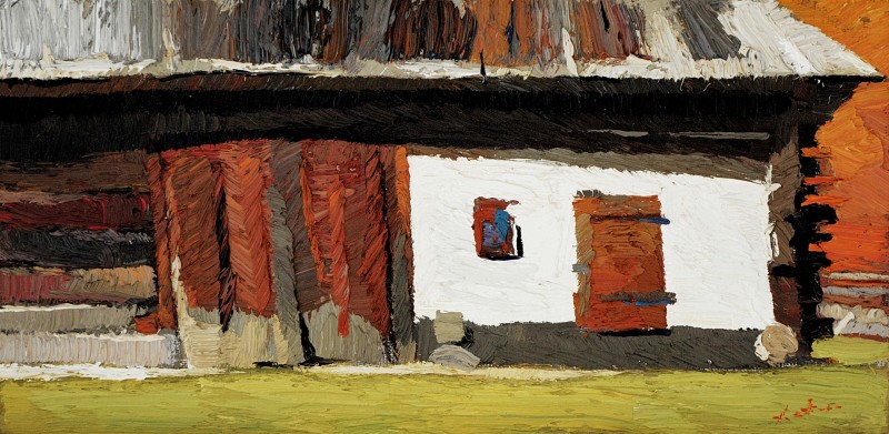 "Etude" by Anatol Ghimpu, 2012, 200x400mm, oil on canvas