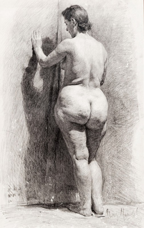 "Drawing. Nude" by Ilya Ivanovich Mashkov