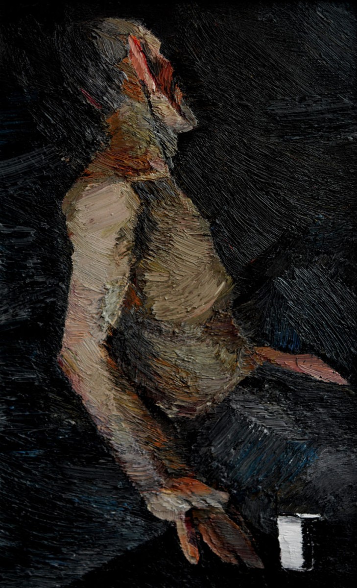 "Seminud" by Carolina Leagul, 2012, 680x420mm, ulei pe pânză