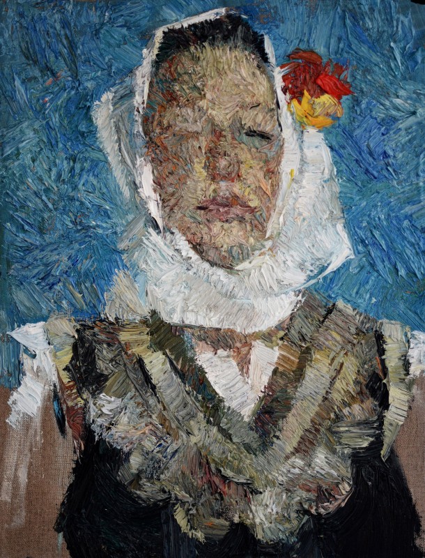 "Painting. Etude. Portrait. Long term" by Nina Apostol, 420x320mm, oil on canvas