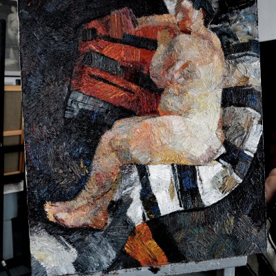 Lecție de pictură. Clasa a XII-a. Decembrie 2015