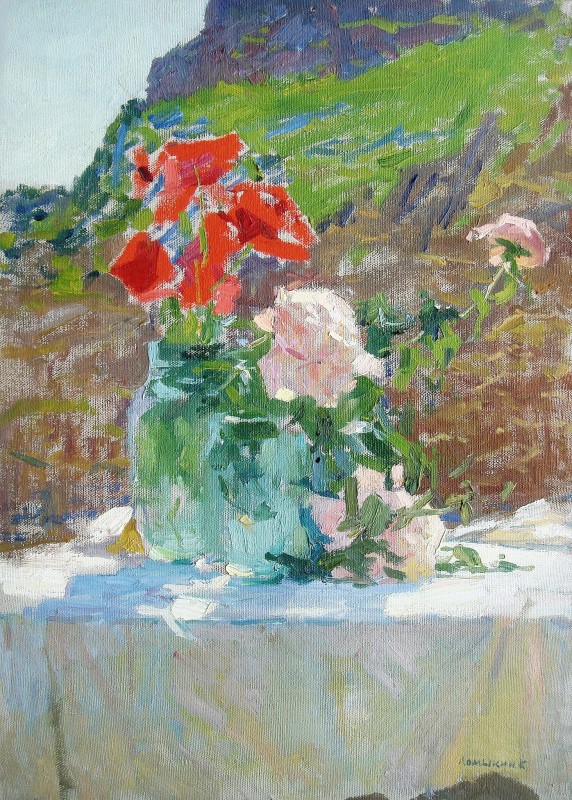 "Painting. Still life" by Konstantin Matveevich Lomykin