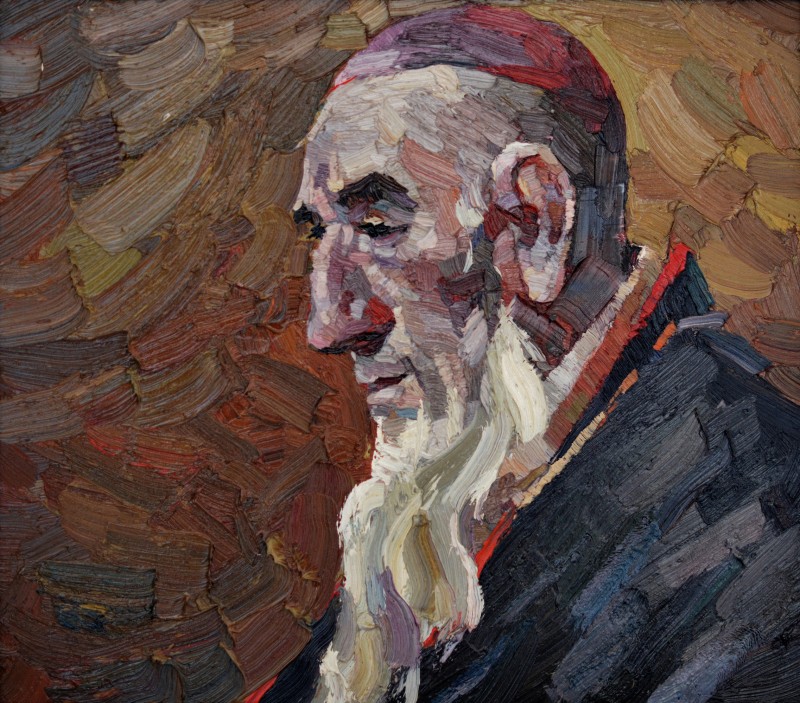 "Portrait" by Anatol Ghimpu, 1999, 430x495mm, oil on canvas
