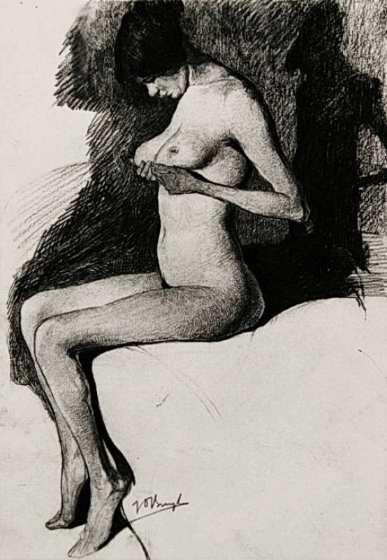 "Рисунок. Обнаженка" by Джулес Де Бруиcкер