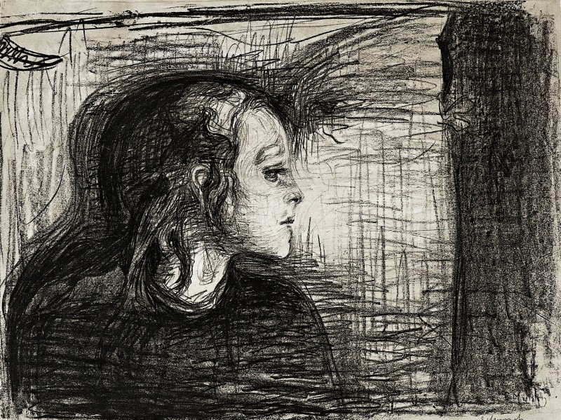 "Drawing. Portrait" by Edvard Munch