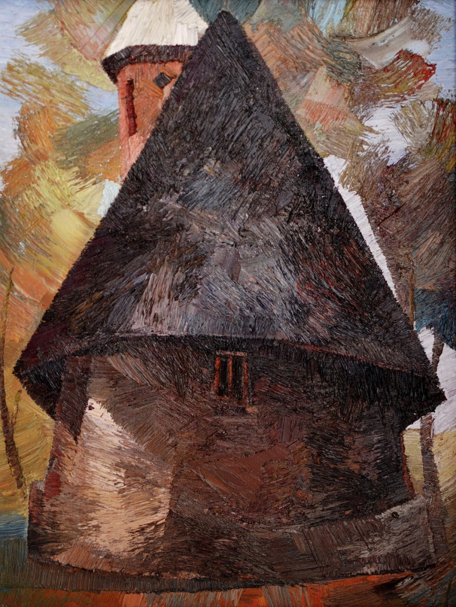 "Biserică. Conacul Bălcescu" by Constantin Botezat, 2012, 400x300mm, oil on canvas