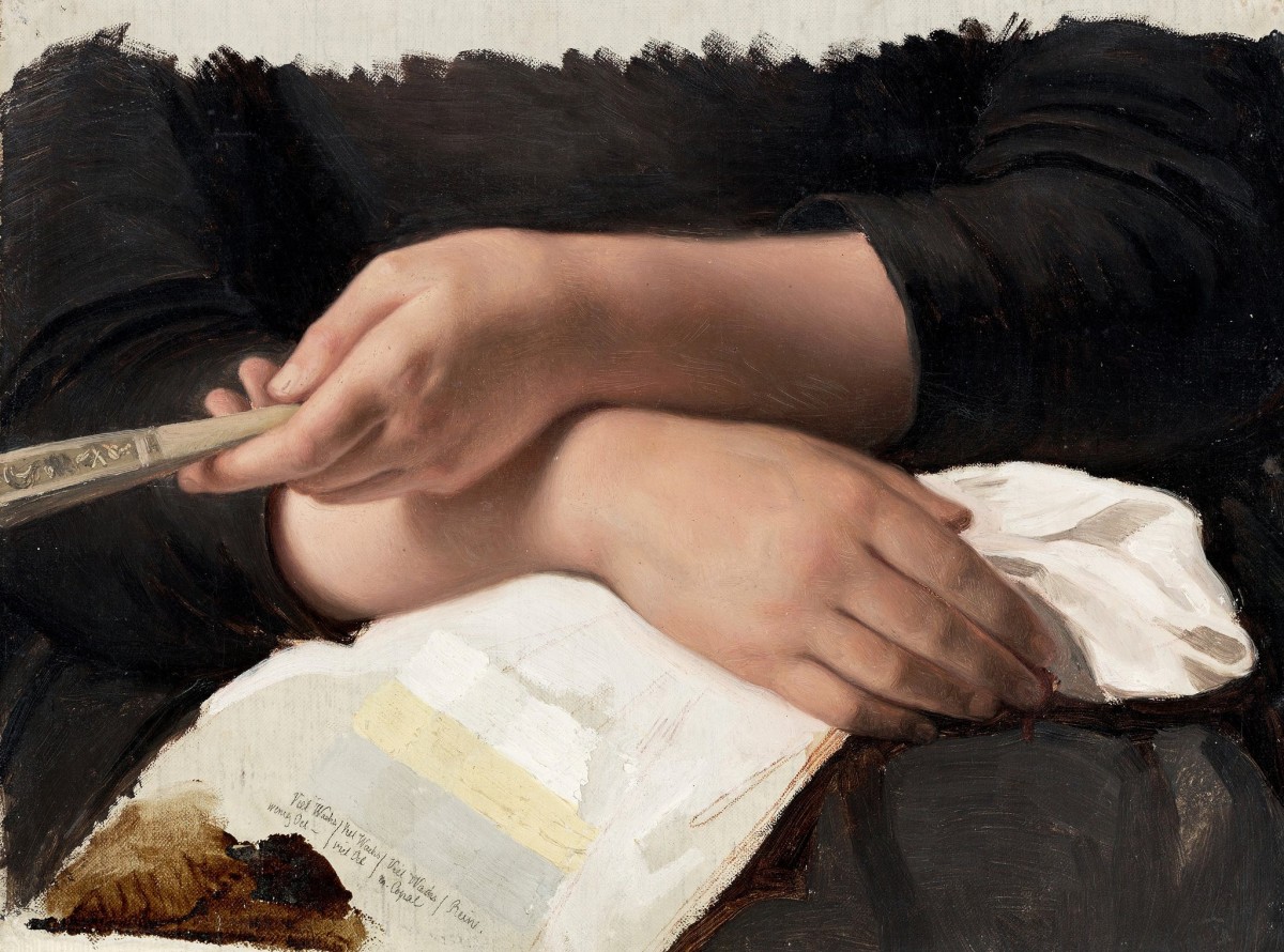 "Painting. Gypsum, head, hands, feet" by 19 th. -