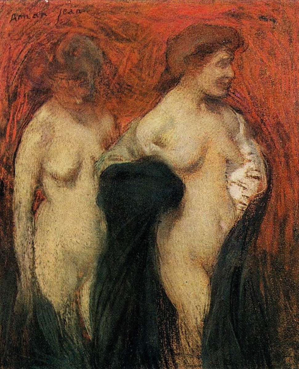 "Painting. Nude" by Edmond Aman-Jean