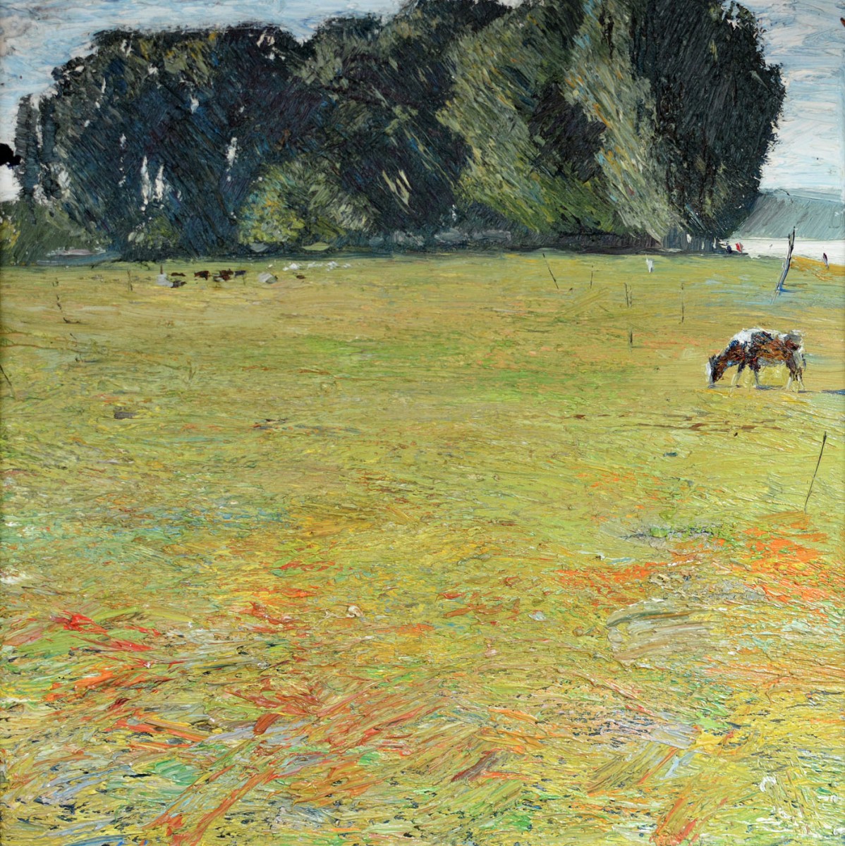 "Motiv. Oxentea" by Victor Teslaru, 2014, 420x420mm, ulei pe pânză