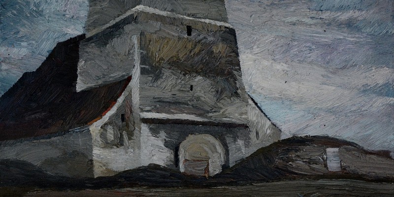 "Toarcla" by Anatol Ghimpu, 2010, 300x600mm, oil on canvas