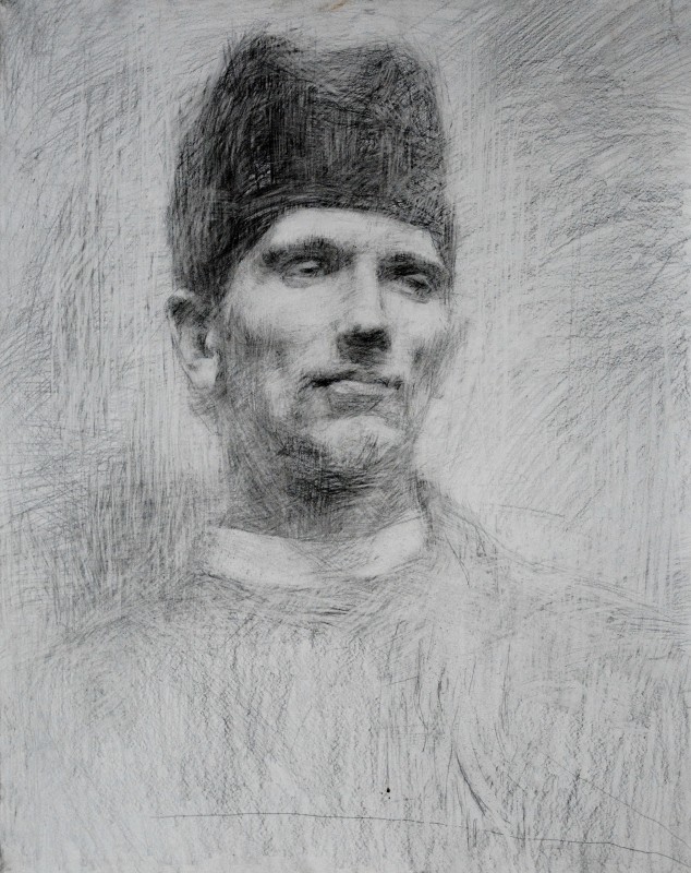 "Desen. Portret. De lungă durată" by Ion Golubei, 500x400mm