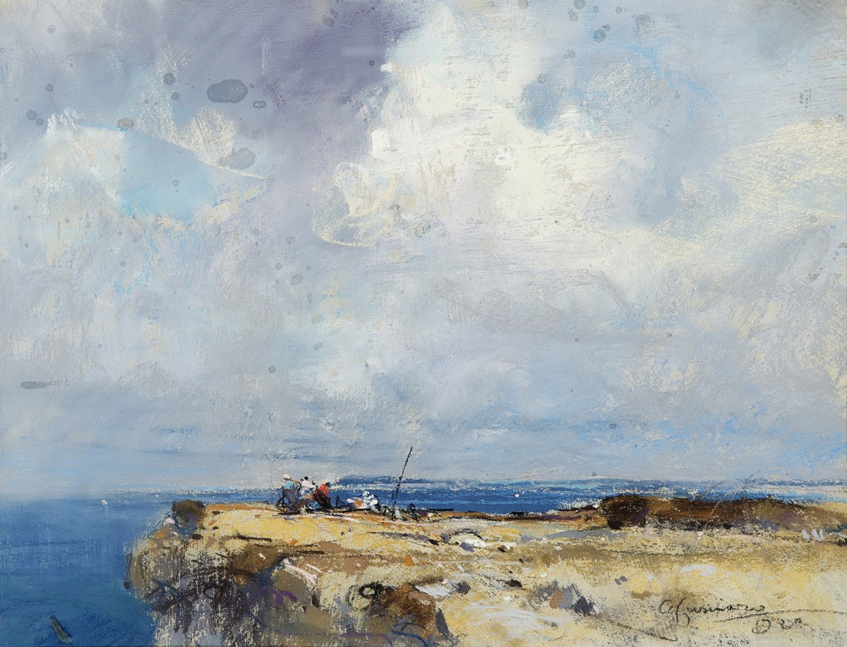 "Compoziție. Peisaj maritim" by Giuseppe Casciaro