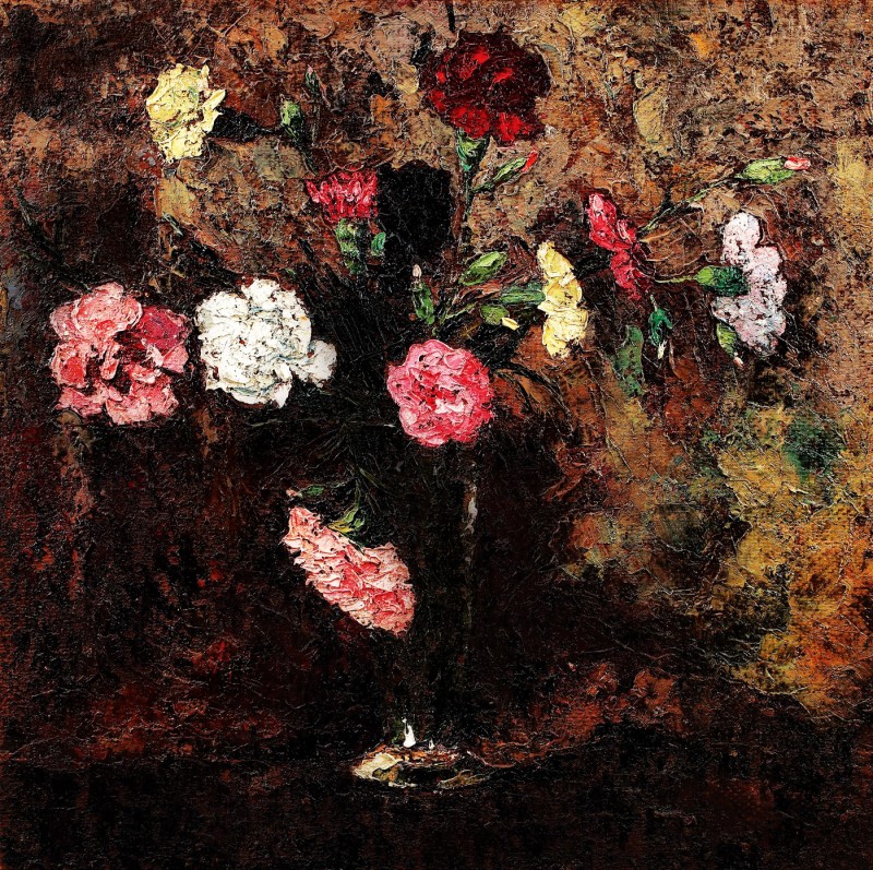 "Pictură. Flori" by Octav Băncilă
