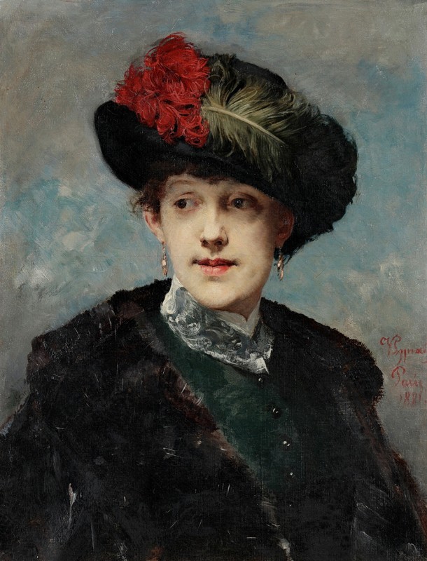 "Painting. Portrait" by Vojtěch Hynais