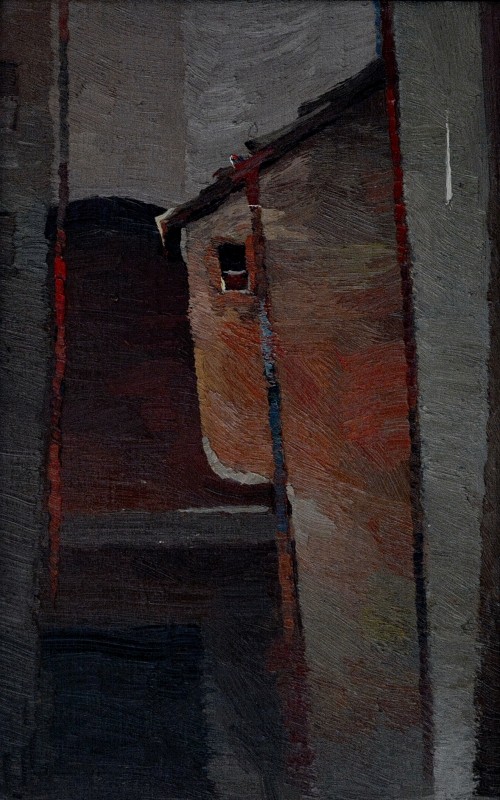 "Roma" by Anatol Ghimpu, 2000, 510x310mm, ulei pe pânză