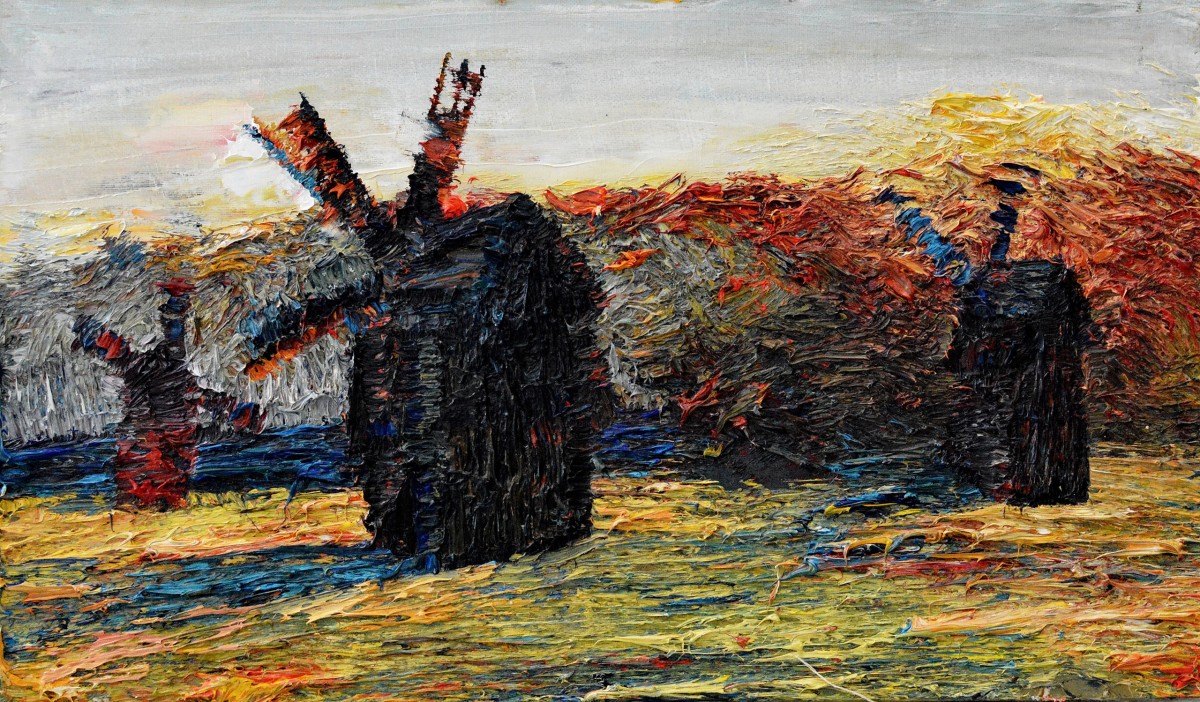 "Painting. Landscape. Pleinair. Long term" by Ioan Postică, 300x520mm, oil on canvas