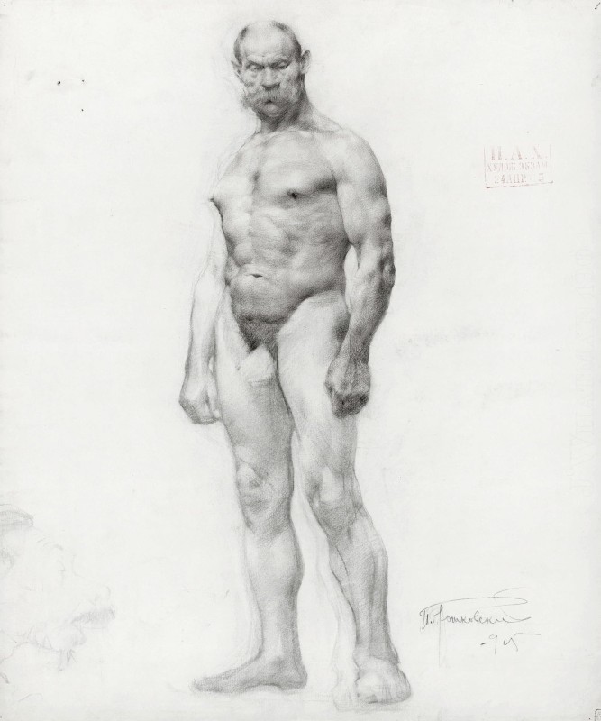 "Drawing. Nude" by P. Rozhkovskii