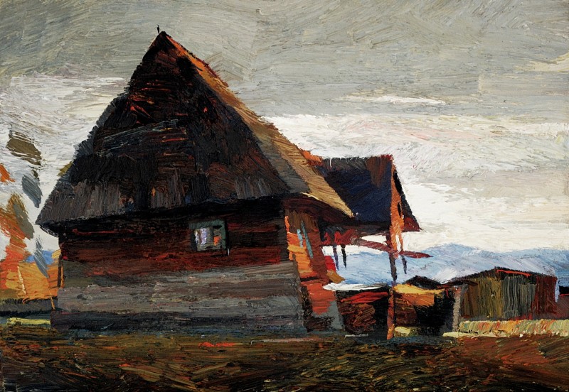 "Motiv. Sibiu" by Anatol Ghimpu, 2013, 420x600mm, ulei pe pânză
