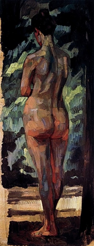 "Painting. Nude" by Wilhelm Trübner