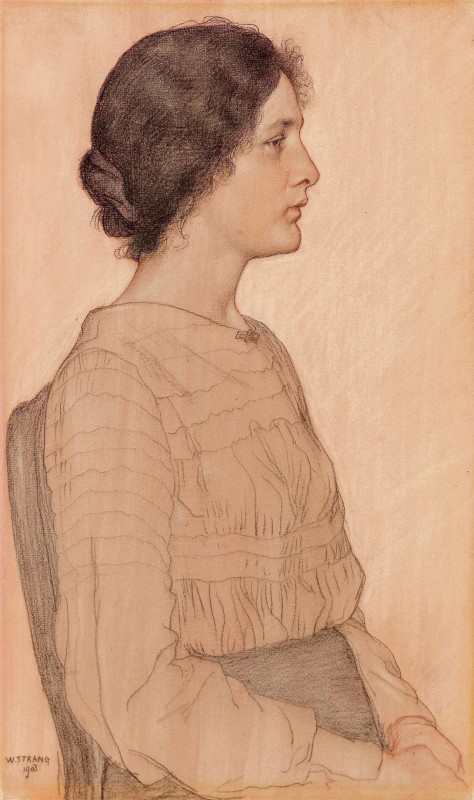 "Рисунок. Портрет" by Виллиам Странг