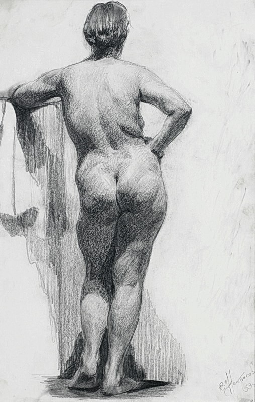 "Desen. Nud" by Vladimir Vasilyevich Lebedev