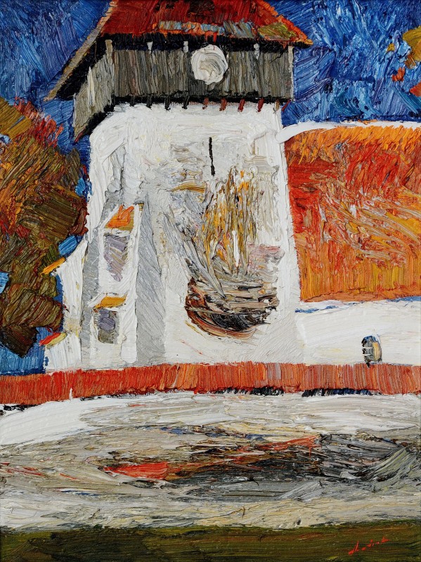 "Transilvania" by Anatol Ghimpu, 2006, 400x200mm, ulei pe pânză