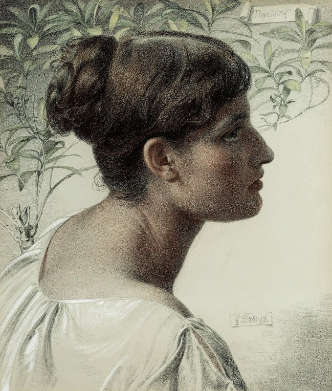 "Painting. Portrait" by Frederick Sandys