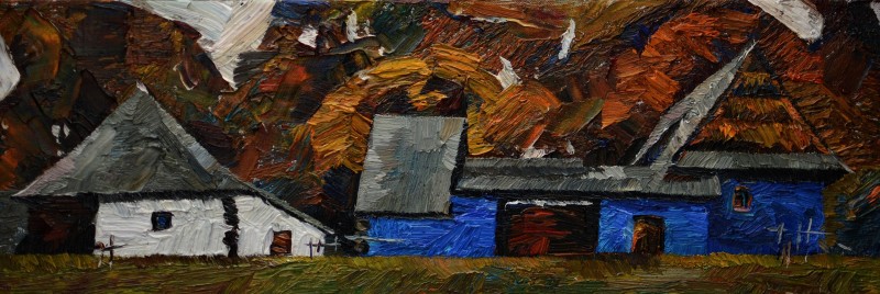 "Painting. Pleinair. Pleinair romania" by Dumitrița Znaida, oil on canvas
