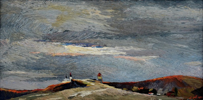 "Бутучены" by Анатол Гимпу, 2005, 300x600mm, масло / холст