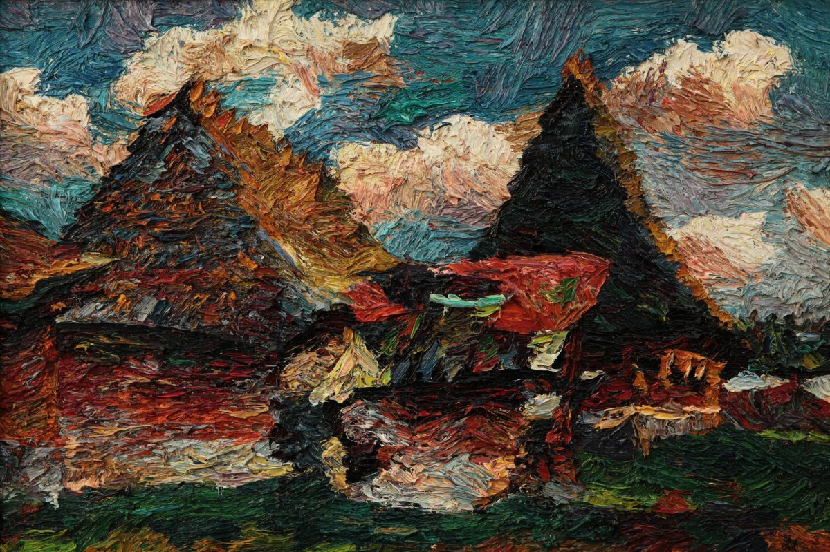 "Sârbi. Etude" by Ниcолета Стати, 2000, 420x520mm, масло / холст