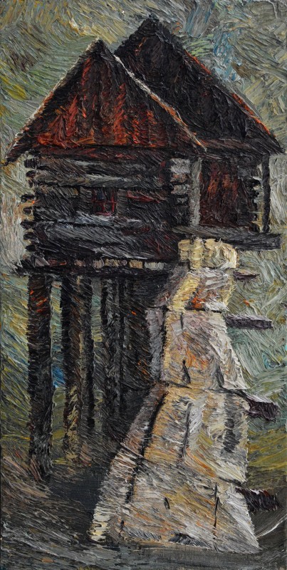 "Painting. Pleinair. Long term" by Vlada Cibuc, 600x300mm, oil on canvas