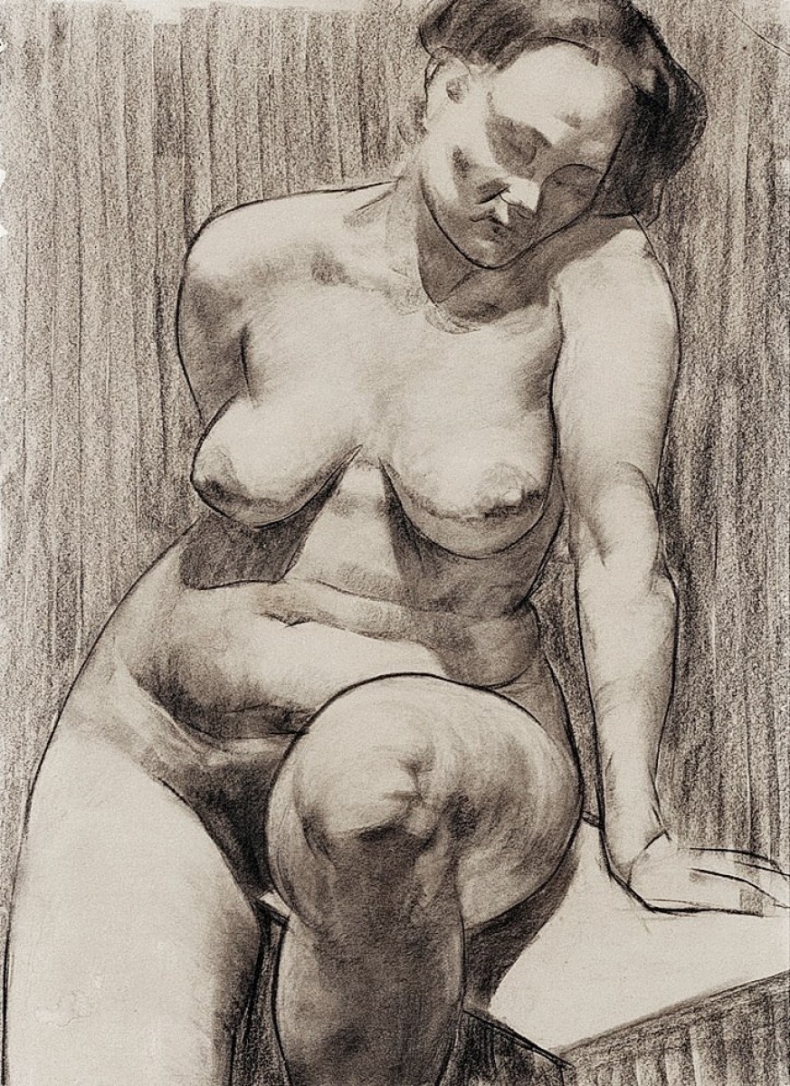 "Drawing. Nude" by Kārlis Brencēns