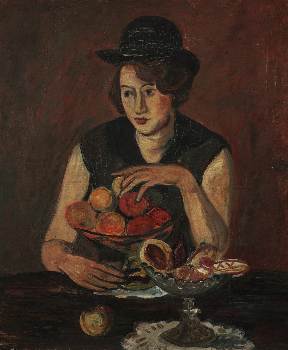 "Pictură. Figură / semifigură" by Abraham Mintchine