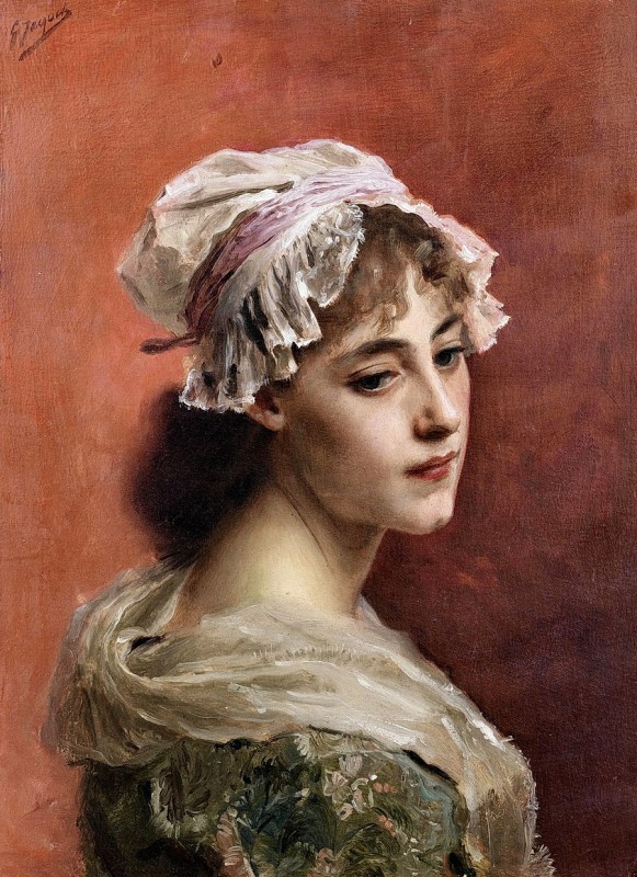 "Painting. Portrait" by Gustave Jacquet