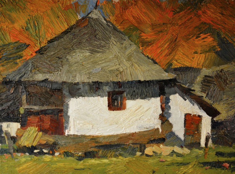 "Motiv. Sibiu ASTRA" by Cezar Ciobanu, 2015, 320x420mm, oil on canvas