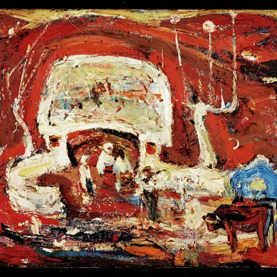 "Наброски к диплому" by Анатол Гимпу, 1989, масло / холст