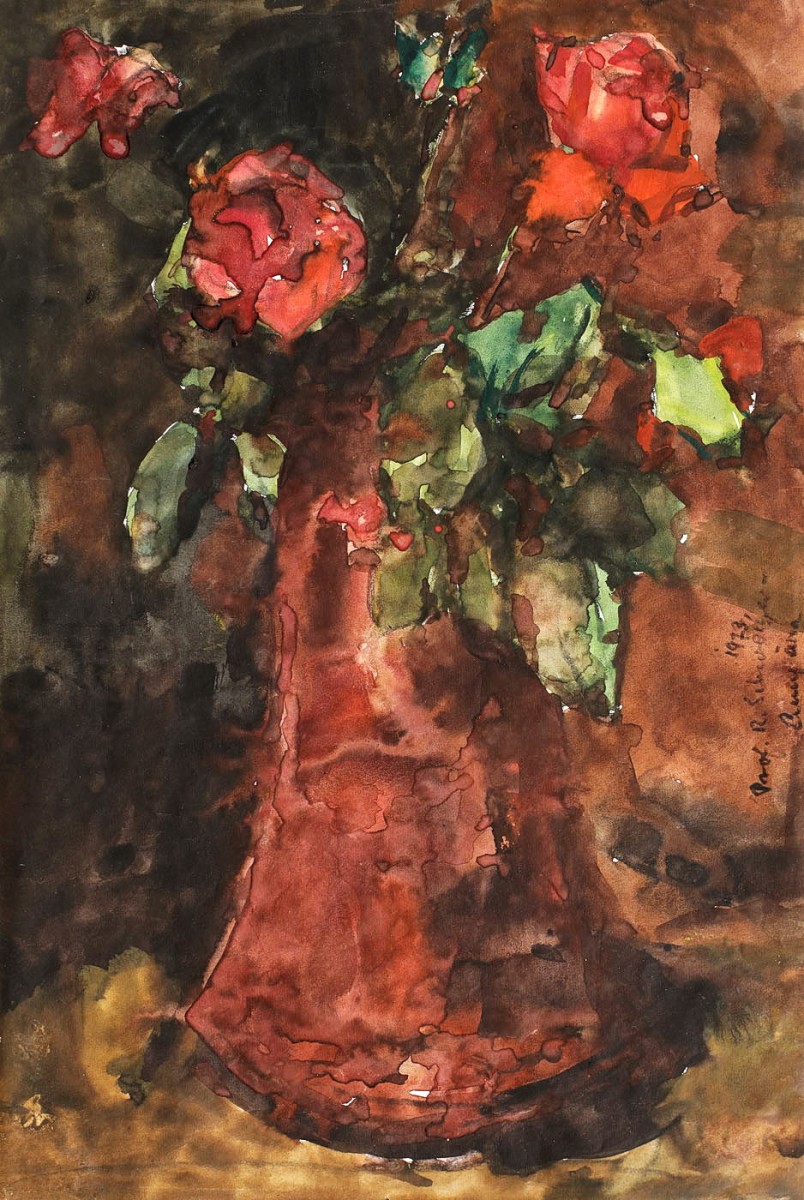 "Pictură. Flori" by Rudolf Schweitzer-Cumpăna