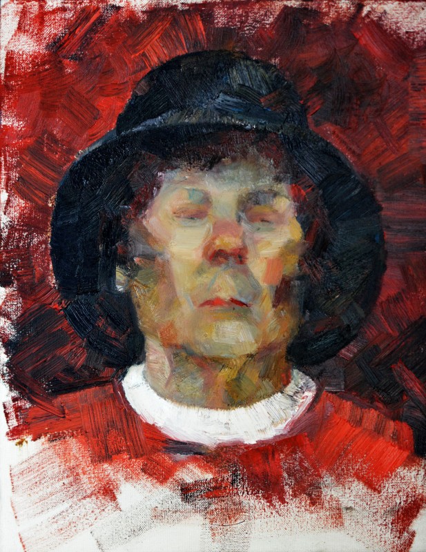 "Portret" by Natalia Fostica, 2015, 400x300mm, oil on canvas