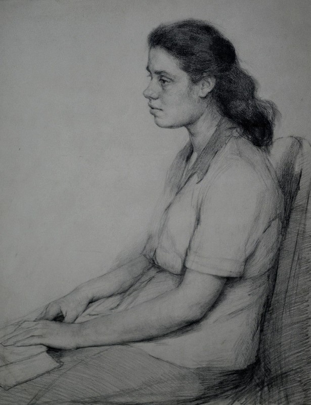 "Drawing. Figure" by Petre Achițenie