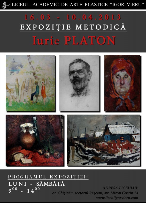 Methodical exhibition. Iurie Platon