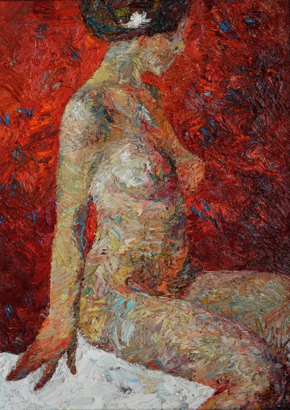 "Seminud" by Vlada Cibuc, 2014, 600x420mm, oil on canvas